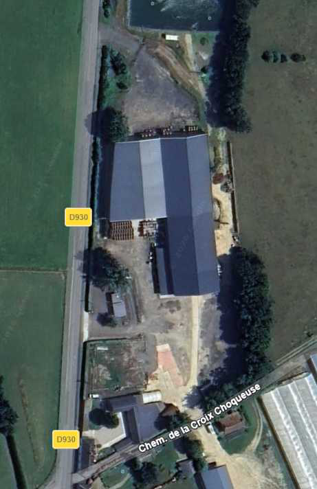 Vue aérienne du site